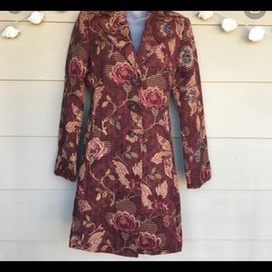 Cabi Jacobean floral Tapestry jacket
